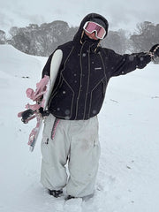 Damen-Allwetter-Schneejacke „Mountain Chill“ mit Reflektoren – Ideal zum Nachtskifahren und Snowboarden