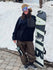 Damen-Abenteuerpullover aus Kunst-Sherpa-Fleece, warm und bergtauglich