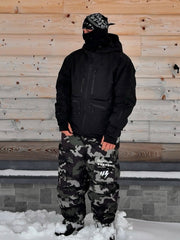 Strapazierfähige Herren-Skijacke von Steeze HypeShred, Baggy Utility Cargo