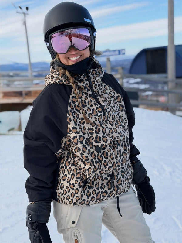 Damen Mountain Freestyle Cargo Pocket Bomber Snowboardjacke