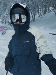 Herren Mountain Freestyle Cargo Pocket Pullover Bomber Snowboardjacke