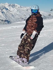 Herren Mountain Freestyle Cargo Pocket Bomber Camo Snowboardjacke