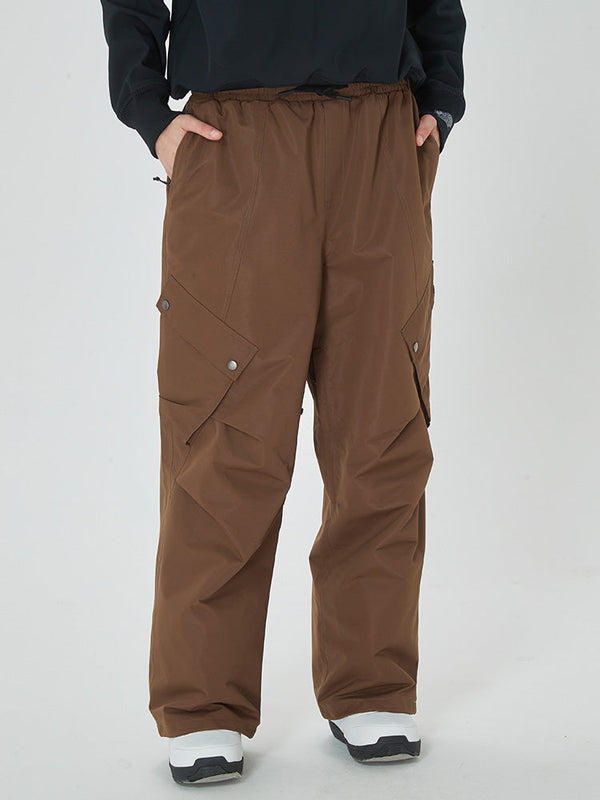 Mountain Chill Damen-Skihose im Baggy-Stil mit 2 praktischen Cargotaschen