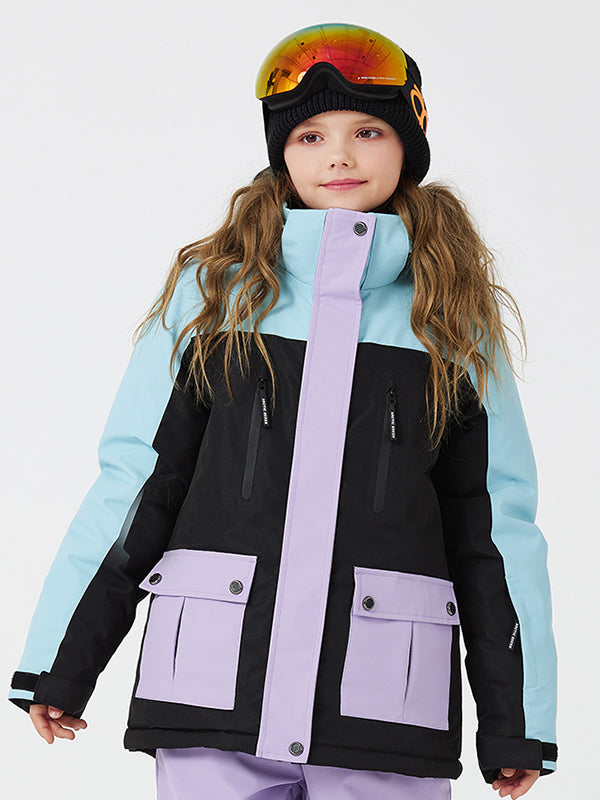 Wasserdichte Unisex-Schneejacke für Kinder und Bergliebhaber