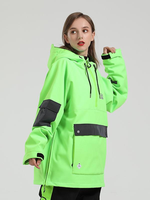 Gsou Snow Unisex reflektierende Mountain Mission Anorak-Schneejacke für Herren