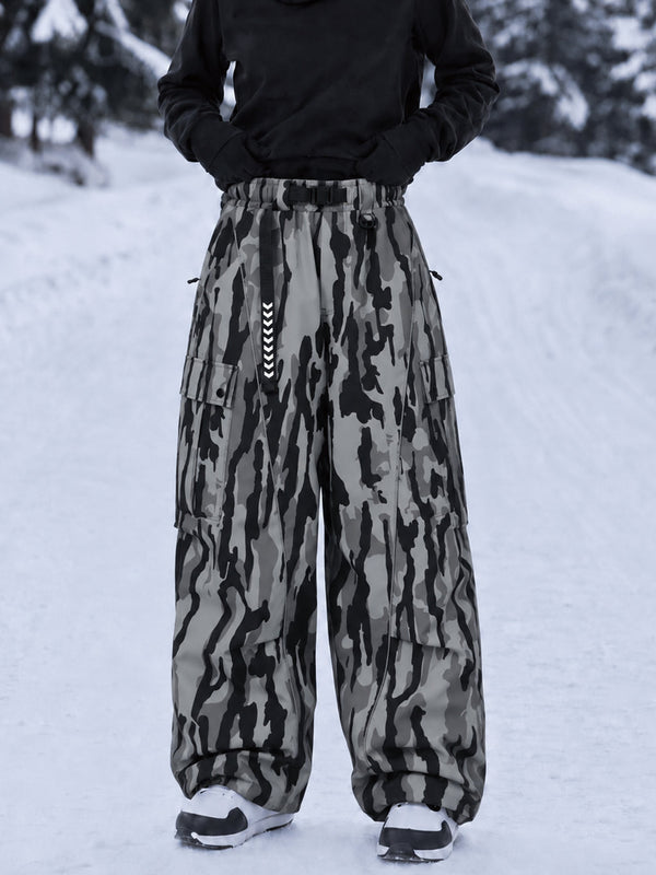 Wild Motion Damen-Snowboardhose mit reflektierenden Cargotaschen und extra weitem Schnitt