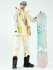 Herren-Winter-Einladungs-Schneeanzüge im Colorblock-Design