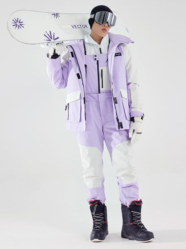 Herren-Winter-Einladungs-Schneeanzüge im Colorblock-Design