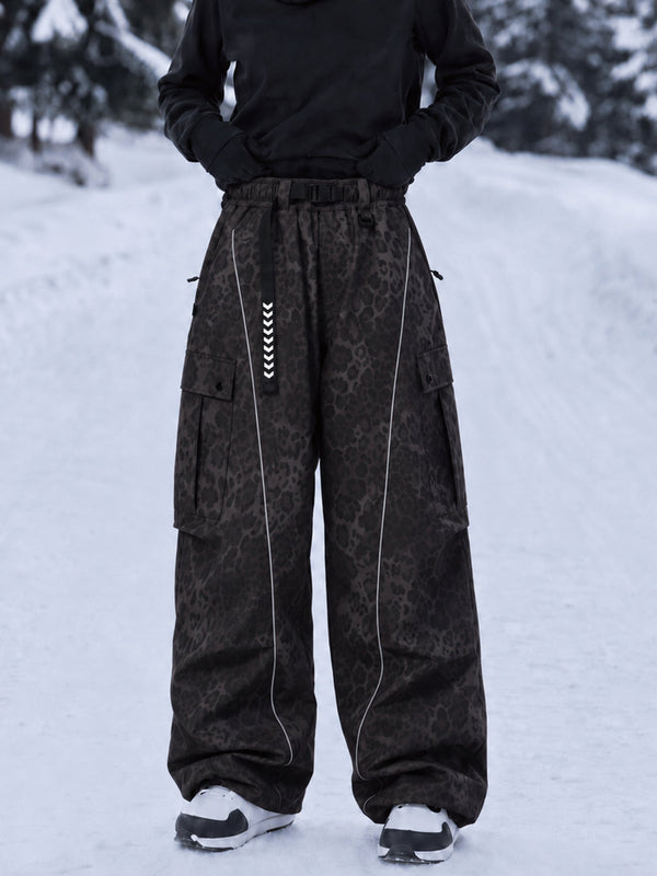 Wild Motion Damen-Snowboardhose mit reflektierenden Cargotaschen und extra weitem Schnitt