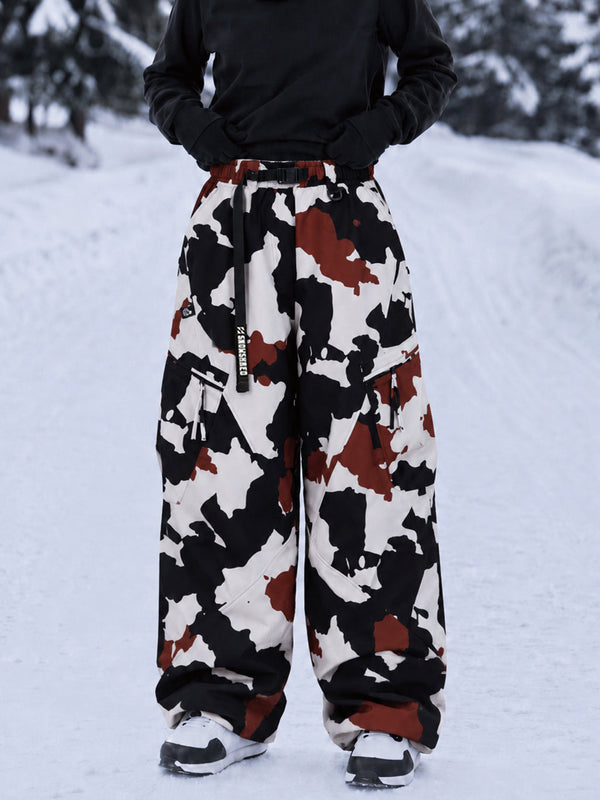 TerrainFlex Freestyle Oversized Cargo Snowboardhose für Damen – Crew Edition