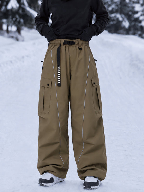 Wild Motion Damen-Snowboardhose mit reflektierenden Cargotaschen und extra weitem Schnitt