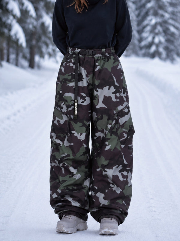 TerrainFlex Freestyle Oversized Cargo Snowboardhose für Damen – Crew Edition