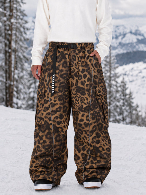 Wild Motion Herren-Snowboardhose mit reflektierenden Cargotaschen und extra weitem Schnitt
