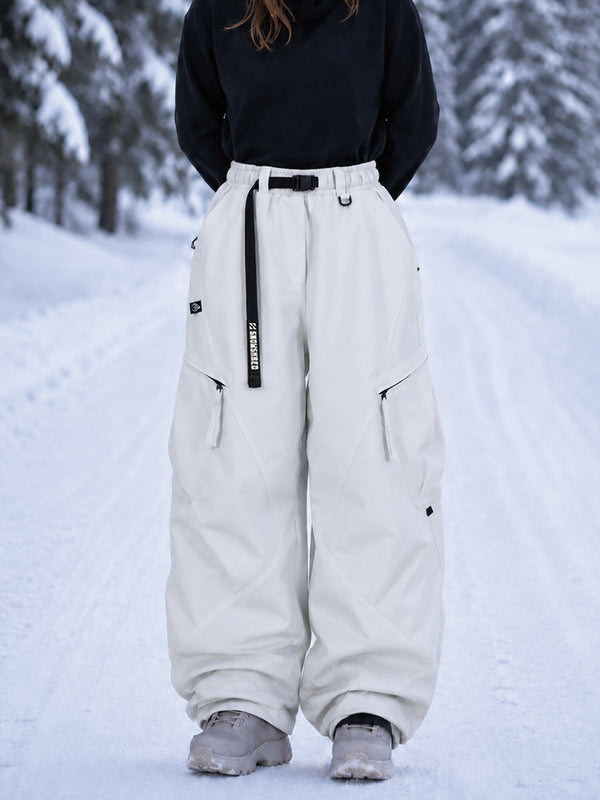 TerrainFlex Freestyle Oversized Cargo Snowboardhose für Damen – Crew Edition