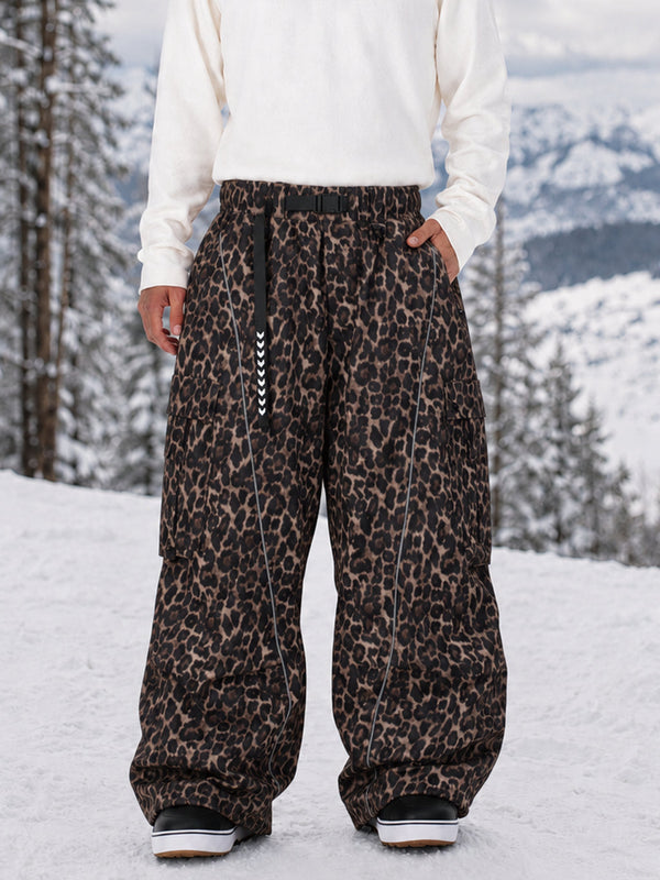 Wild Motion Herren-Snowboardhose mit reflektierenden Cargotaschen und extra weitem Schnitt