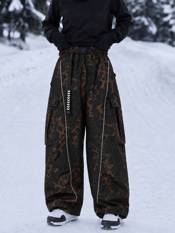 Wild Motion Damen-Snowboardhose mit reflektierenden Cargotaschen und extra weitem Schnitt