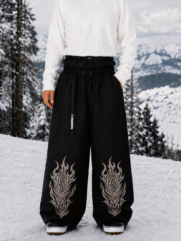 Hyper Beast Herren-Snowboardhose, strapazierfähig, vielseitig, Freestyle, Baggy-Design
