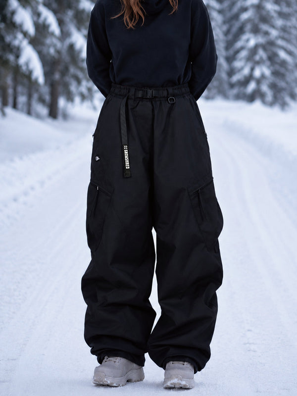 TerrainFlex Freestyle Oversized Cargo Snowboardhose für Damen – Crew Edition