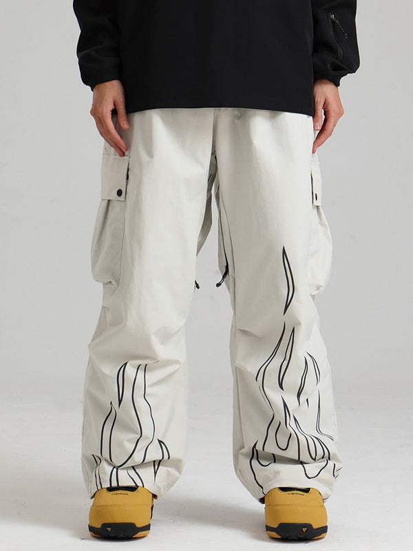 Gsou Snow Furious Spark Reflektierende Cargo-Schneehose für Damen