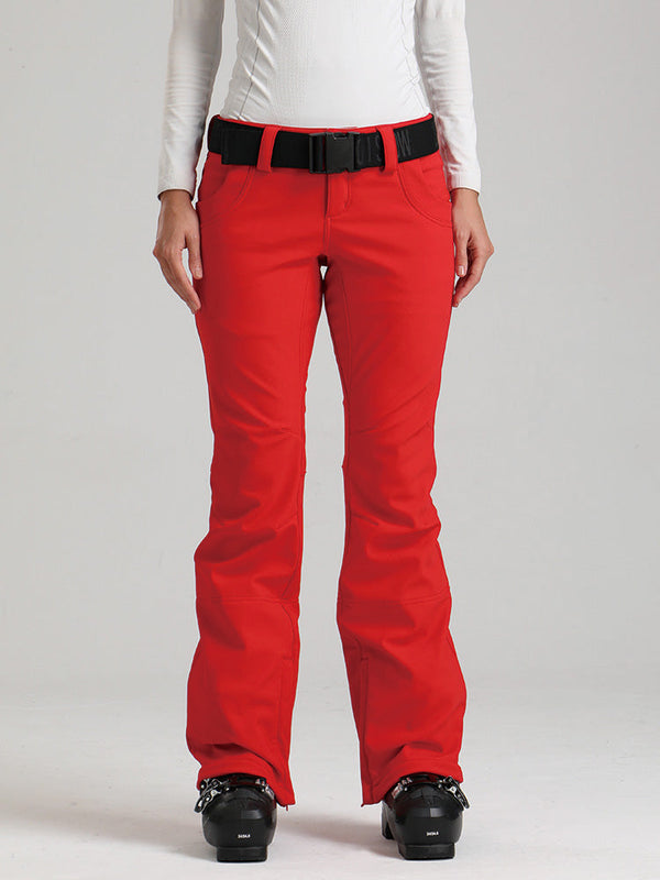 Gsou Snow Alpine Chic Flare Stretch-Skihose für Damen