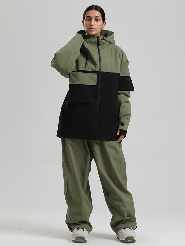Gsou Snow Terrain Flow FlexZip Hybrid Cargo Snowboardanzüge für Damen