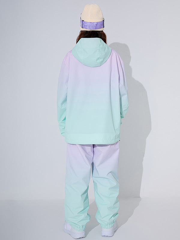 Bunte Neon-Winter-Snowboardanzüge für Damen