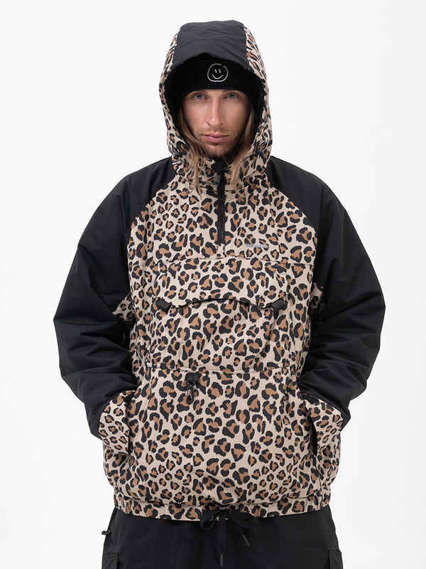 Men's Mountain Freestyle Cargo Pocket Bomber Camo Snowboard Jacket