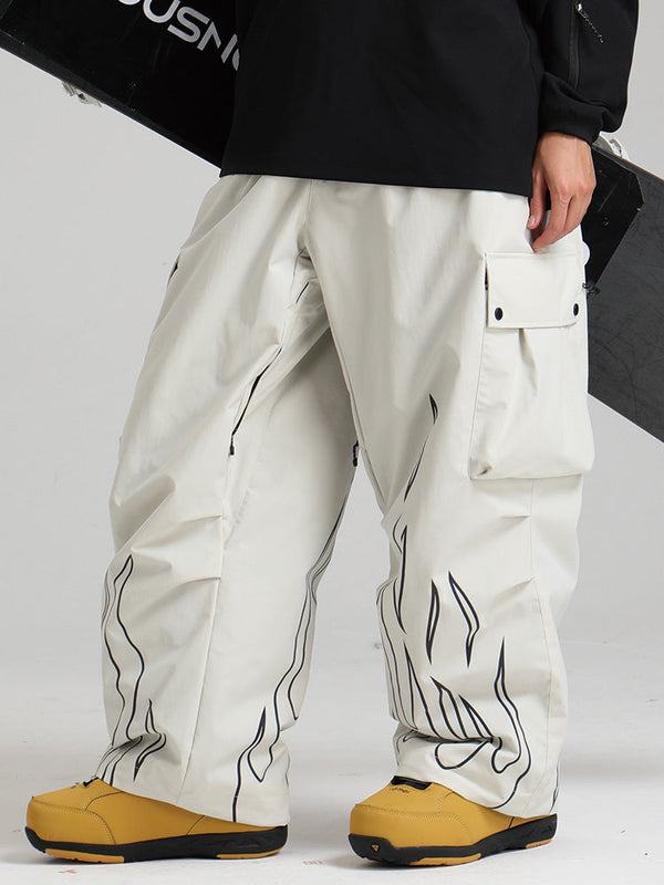 Gsou Snow Furious Spark Reflektierende Cargo-Schneehose für Damen