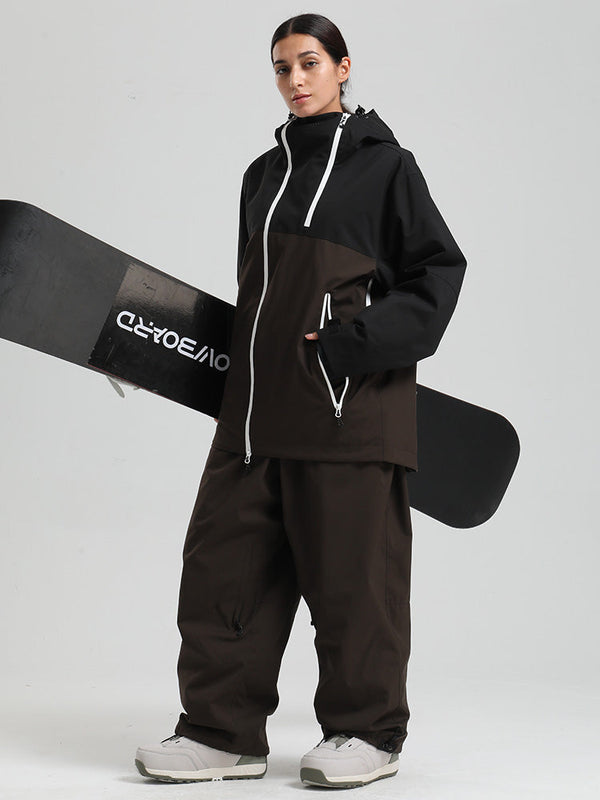 Women's Gsou Snow HyperDrive All-Season Color Block Mountain Cargo Snow Suits