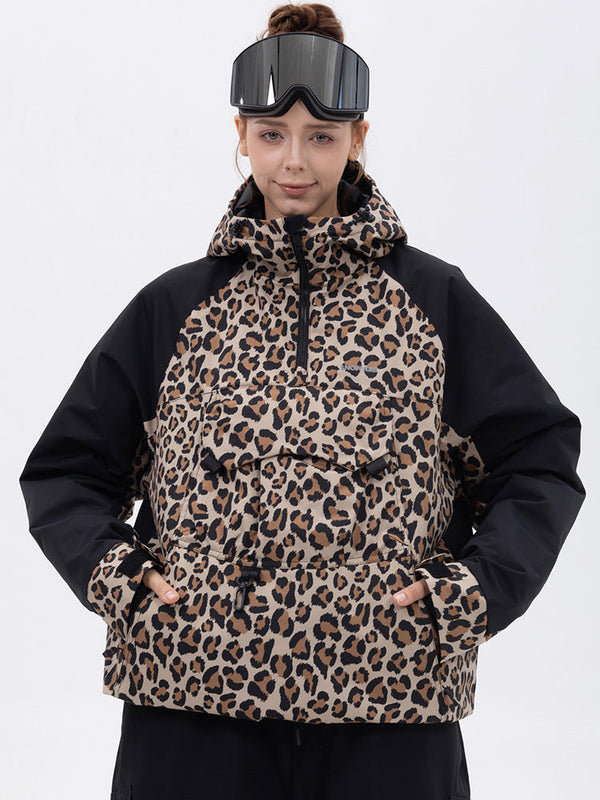 Women's Mountain Freestyle Cargo Pocket Bomber Camo Snowboard Jacket