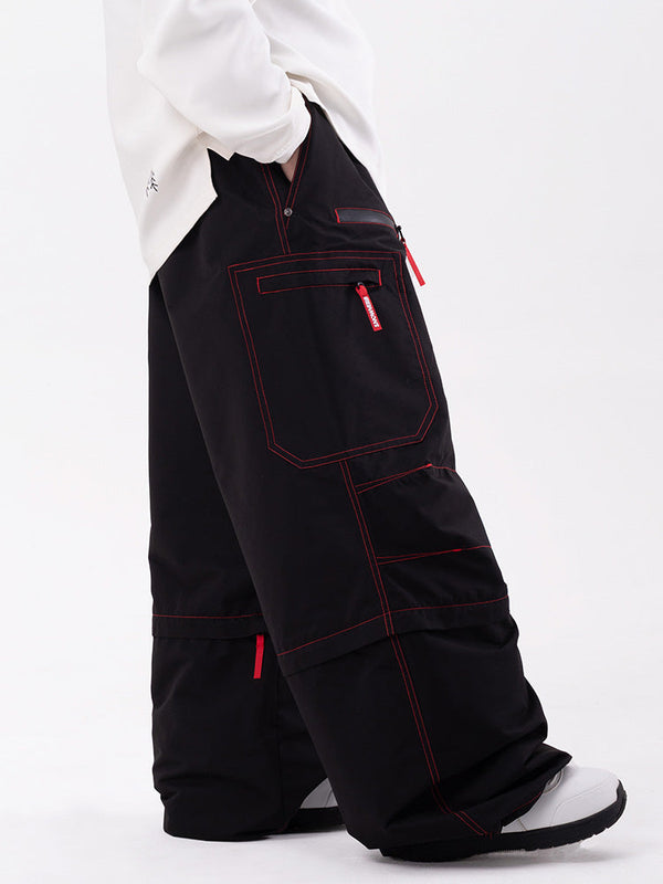 Wild Soul Steeze HypeShred Baggy Utility Cargo Schneehose / Shorts für Herren