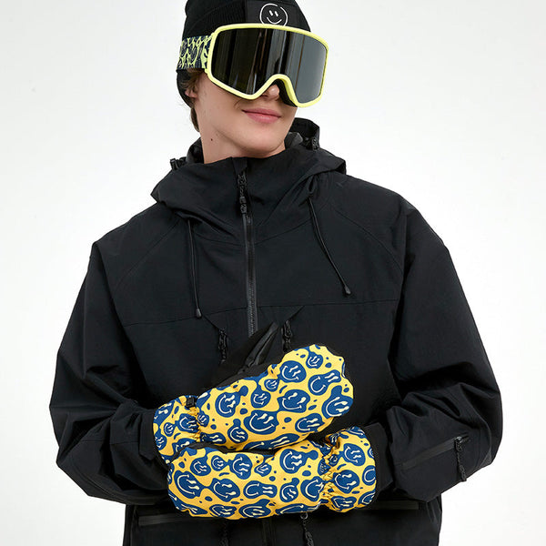 ChillVibe Grafik-Snowboardhandschuhe für Herren