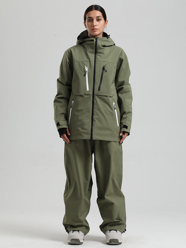 Women's Gsou Snow Durable Mountain Pro Winter Function Cargo Snow Suits