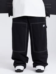 Herren Mountain Freerider Denim Cargo Pants Baggy Snowboard Pants