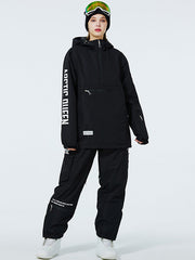 WinterPeak SnowGuard Anorak-Schneeanzüge für Damen mit halbem Reißverschluss