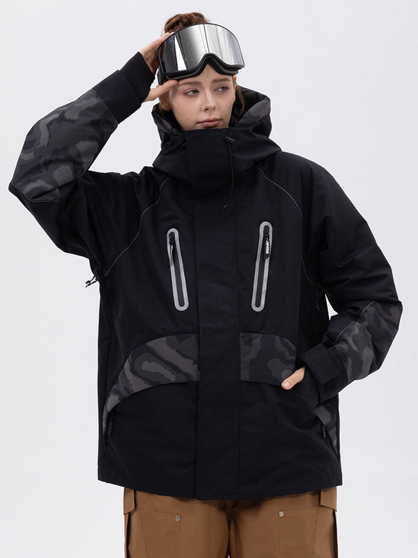 Chillform Glow Trail Reflektierende Camo-Schneejacke für Damen