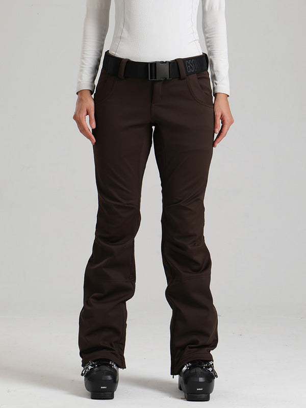 Gsou Snow Alpine Chic Flare Stretch-Skihose für Damen