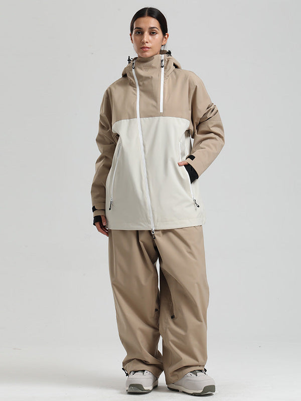 Gsou Snow HyperDrive Ganzjahres-Skianzug für Damen mit Farbblock-Design