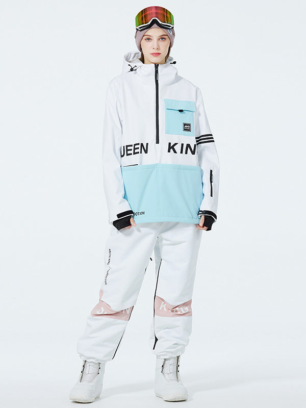 Mountain Peak SnowGuard Schneeanzüge für Damen mit halbem Reißverschluss und Anorak