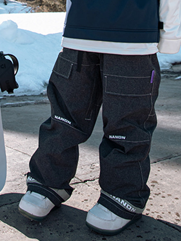 Damen-Snowboardhose aus Denim von Nandn Mountain Beast, Modell Prime Baggy