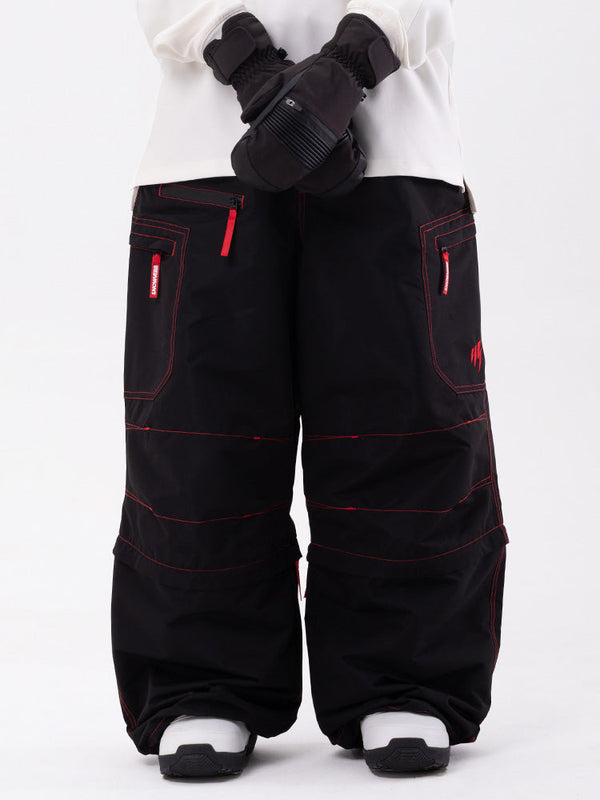 Damen Wild Soul Steeze HypeShred Baggy Utility Cargo Schneehose / Shorts