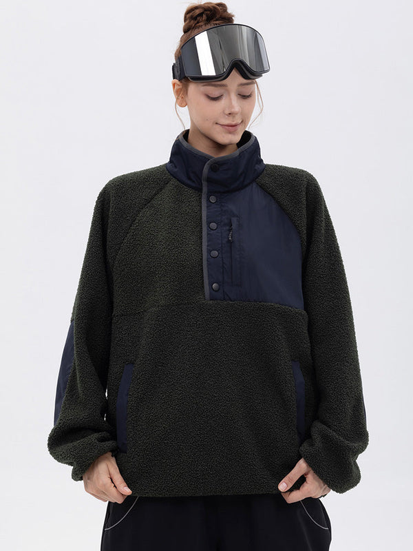 Damen-Abenteuerpullover aus Kunst-Sherpa-Fleece, warm und bergtauglich