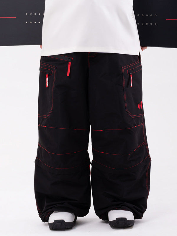 Damen Wild Soul Steeze HypeShred Baggy Utility Cargo Schneehose / Shorts