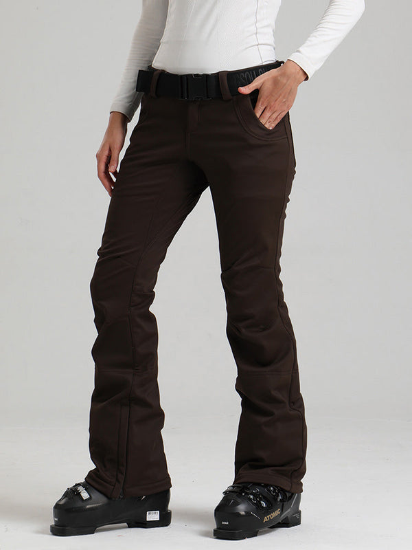 Gsou Snow Alpine Chic Flare Stretch-Skihose für Damen