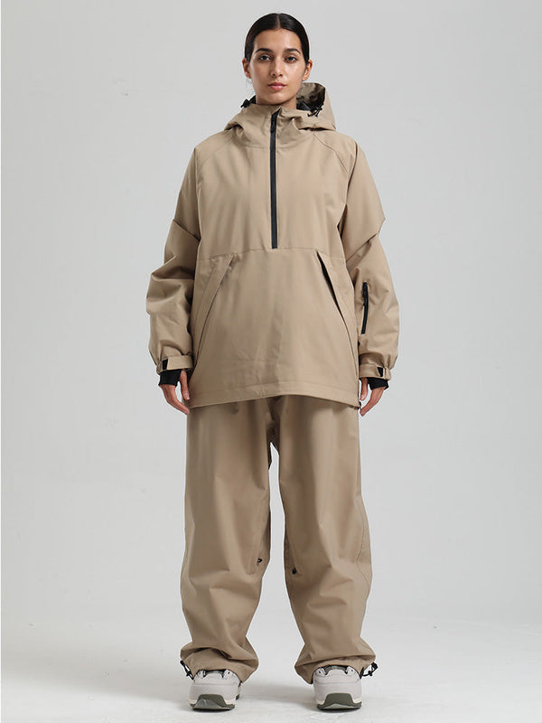 Women's Gsou Snow Durable Urban Vibe Pullover Anorak Snowboard Suits