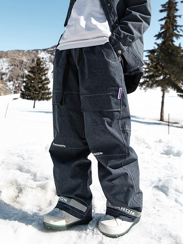 Damen-Snowboardhose aus Denim von Nandn Mountain Beast, Modell Prime Baggy