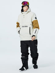 SnowCrest FrostTrek Anorak-Schneeanzüge für Herren mit halbem Reißverschluss
