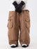 Wild Soul Steeze ParkRider Damen-Cargohose mit mehreren Taschen und Leopardenmuster