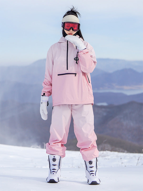 Bunte Neon-Winter-Snowboardanzüge für Damen