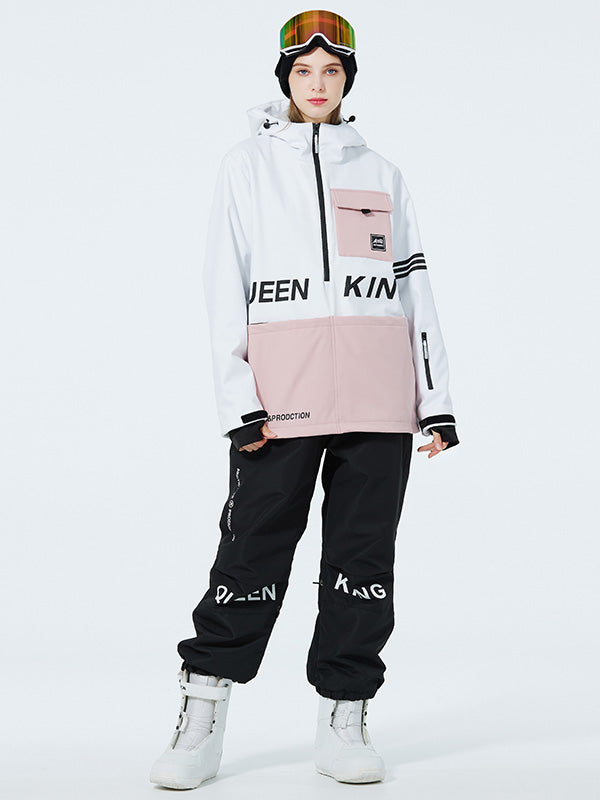 Mountain Peak SnowGuard Schneeanzüge für Damen mit halbem Reißverschluss und Anorak